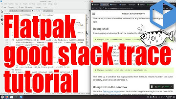 Flatpak how to create a correct stack trace tutorial - May 2025 - 6f453761