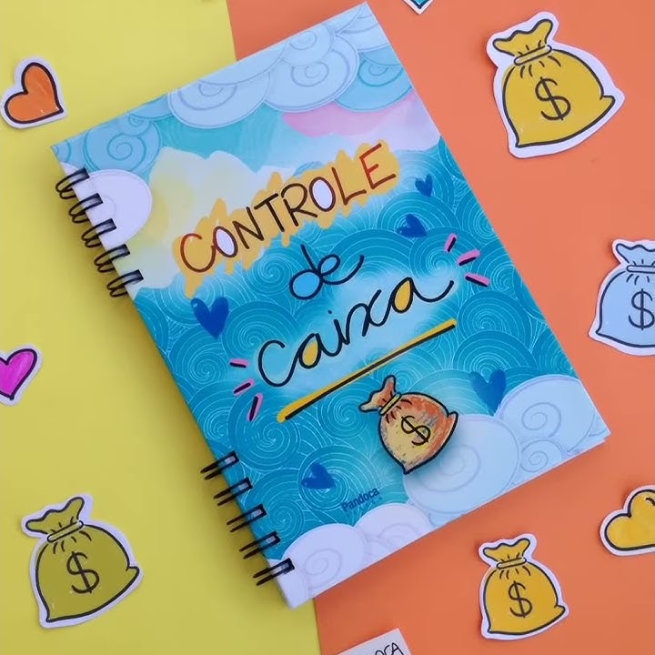 COMO MONTAR UM CADERNO DE CAIXAMODELO DETALHADO, SIMPLES E