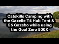 Camping Gadgets in the Catskills Mountains with the Gazelle T4 Tent & G6 Gazebo & Goal Zero 500X