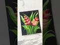 💖🌿🫶💯Beautiful EXOTIC FLOWERS acrylic painting 🌺🎨🫶💝 #shorts