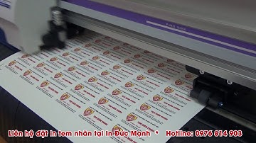 In Tem Nhan Decal, In Decal Giấy, Bế Decal bằng máy Mimaki