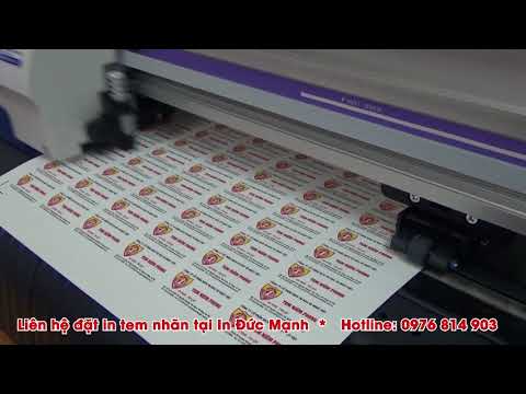 Video In Tem Nhan Decal, In Decal Giấy, Bế Decal bằng máy... - youtube