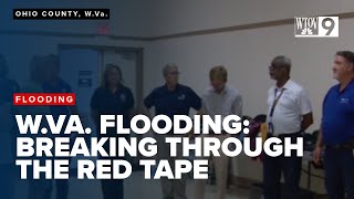 Federal officials assess flood damage in Ohio County, W.Va.