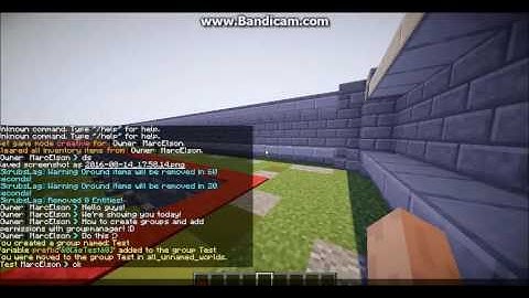 Minecraft How to create a groups and add permissions with GroupManager