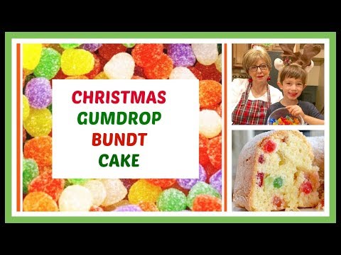 Christmas Gumdrop Bundt Cake - A moist and delicious cake with chewy candy....you will love it!