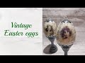 Vintage decoupage Easter eggs, DIY tutorial, vintage styl, krok po kroku