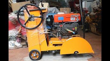Máy cắt bê tông lắp đầu nổ Diesel D8 lắp lưỡi D350-D400(Khung cắt bê tông KC16 lắp đầu nổ D8)