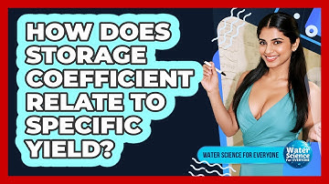 How Does Storage Coefficient Relate to Specific Yield?