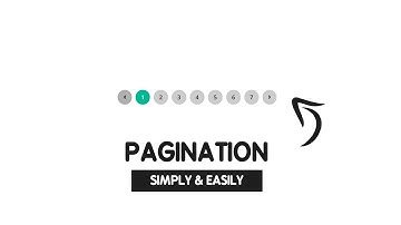 Build simple and attractive pagination ui for websites | Using HTML , CSS