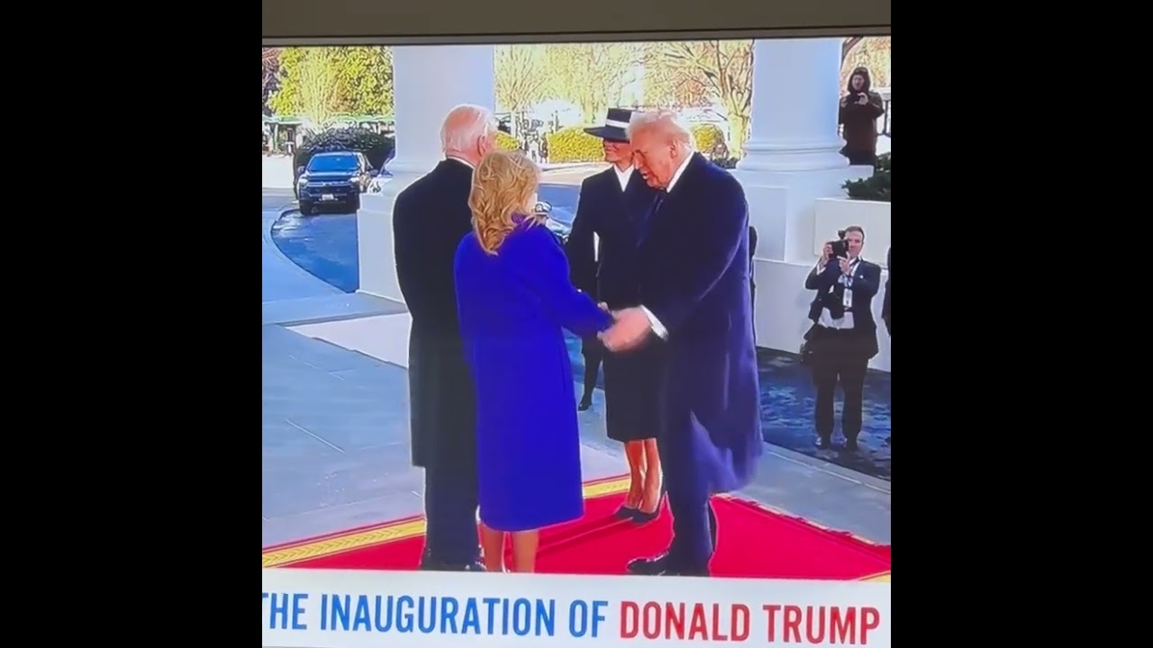 Trump arrives at the White House. January 20, 2025