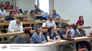 Thomas Courtade  : Information Theoretic Perspective on  Brascamp -Lieb- Barthe Inequalities