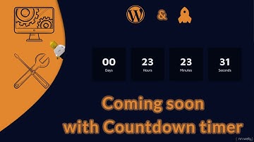 Creating Coming soon with Countdown | WordPress