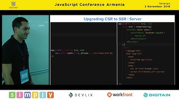 React Server-Side Rendering - Isomorphic JavaScript by Ruben Sargsyan (Arm) | JS Conf Armenia 2018