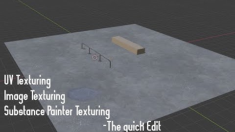 Going over UV Texturing, Image Texturing, and Substance Painter for rail ledge and floor.
