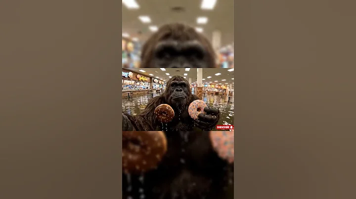 Bigfoot flooded in the middle of the mall #bigfoot #bigfootvlog #veo3 #funny #ai #vlog