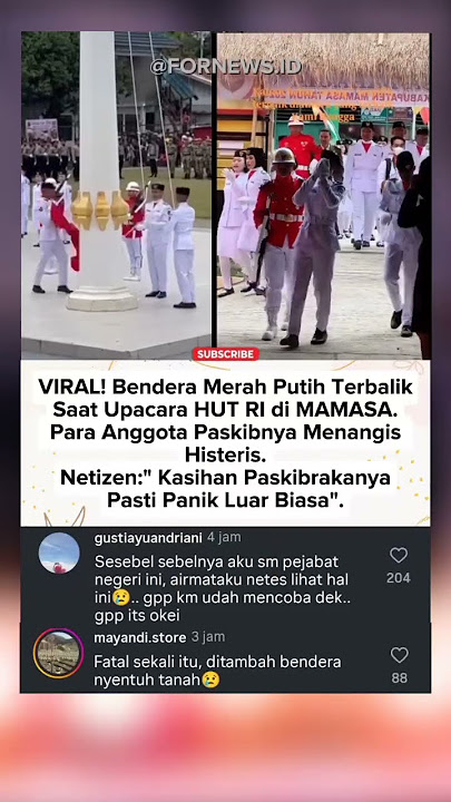 Kasihan❗Para Paskibraka ini Nangis Histeris Setelah Gagal Mengibarkan Bendera Merah Putih😥
