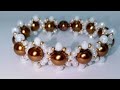 Inci ve kum boncukla zarif bileklik/Нежный браслет с жемчугом и бисером/Cute bracelet with pearls/