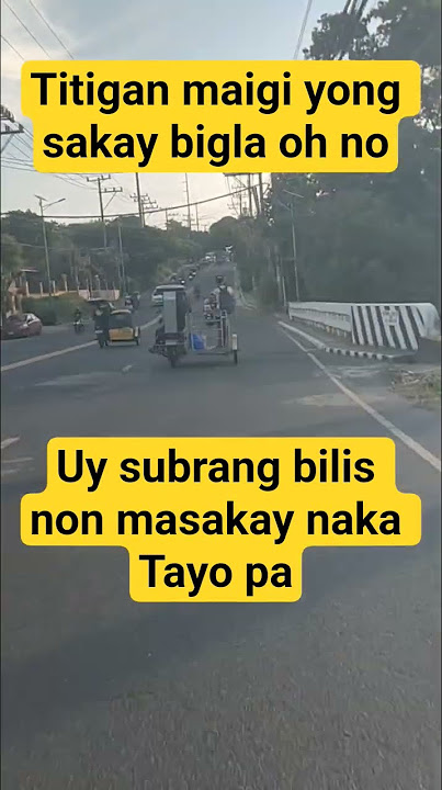 yong sakay bigla oh no buti nakakapit montik mahulog #viral video