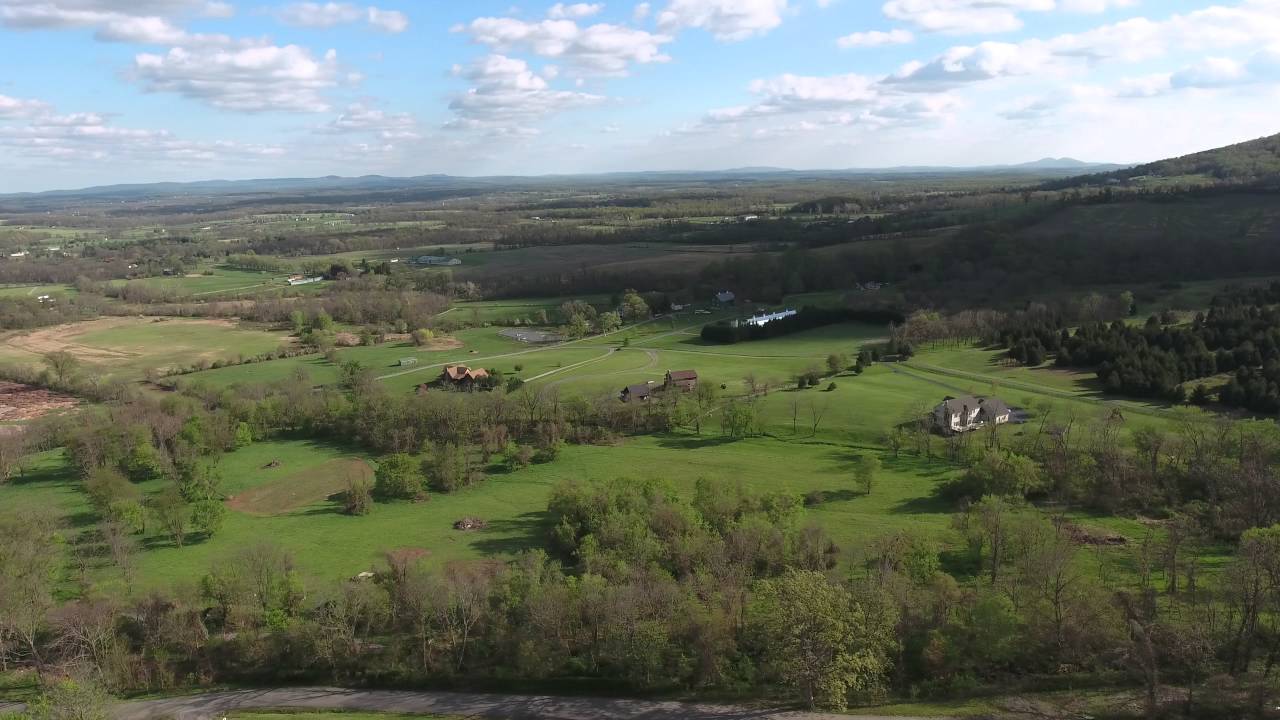 Bluemont Vineyard Winery - Drone Aerial View