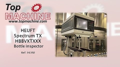 HEUFT Spectrum TX HBBVXTXXX Bottle inspector used