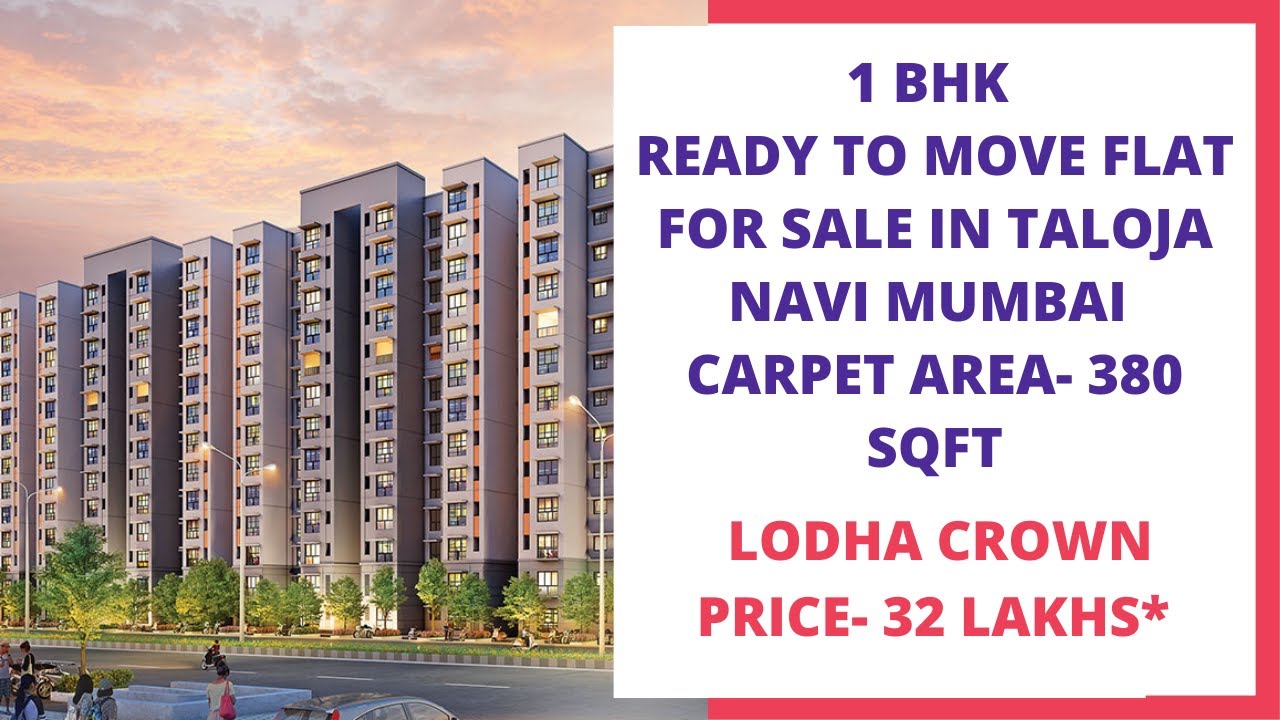 Lodha Crown |☎+91-7428091724 | 1 BHK Flats | Read To Move | Navi Mumbai | ₹ 28.99 Lakh 