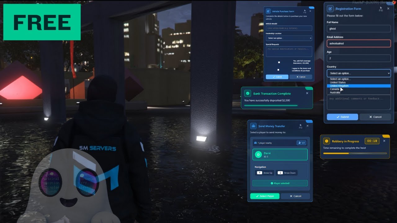 Free FiveM Notification Script / Escrow Removed / 5M Servers - YouTube
