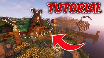 How to build a VIKING STARTER HOUSE | 1.20, 1.19 Minecraft Tutorial