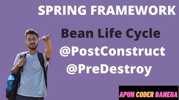 Spring Framework tutorial | Bean Life Cycle using @PostConstruct and @PreDestroy | LEC 17