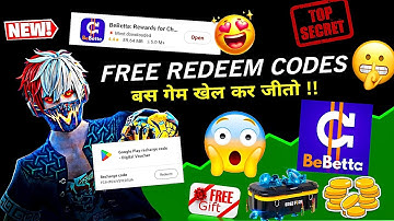 🤯 BeBetta APP से बस Game 🎮 खेल कर Free Redeem Codes 🎁 जीतो VIP GAMERS #BeBetta #freefire #redeemcode