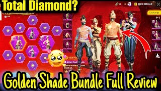 FF Golden Shade Bundle Total Diamond | Golden Shade Bundle Spin Trick | Today Event Best Bundle FF screenshot 5