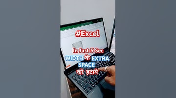 In Just 5 Sec Remove Extra Space Of Width In Excel #excelshortcuts #exceltips #msoffice #excel #ex