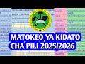 Matokeo Ya Kidato Cha Pili 2025 2026