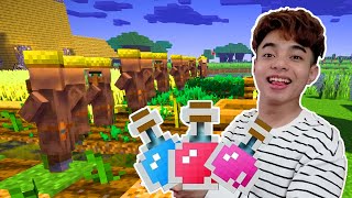 Dân Làng Thu Hoạch Lúa Mì Giúp ThắnG Tê Tê Trong Minecraft