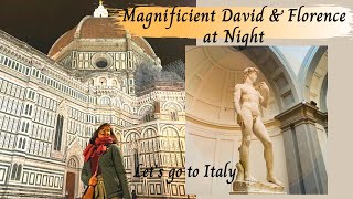 Florence, Europe's Most Beautiful City II Magnificent David II Florence at Night II Vegan Friendly