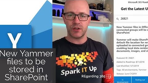 New Yammer files in O365 connected groups to be stored in SharePoint