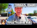 City Walks  - Exploring Driggs Idaho in Summer - 4k Virtual treadmill walking tour