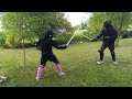 Amateur sidesword sparring