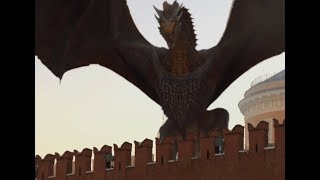 Дейенерис в Москве на драконе! Игра престолов! Dayenerys and Dragons in Moscow!