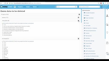 How to delete demo data - Easy Redmine