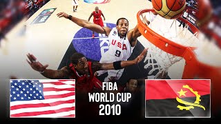 USA 🇺🇸 vs Angola 🇦🇴 | Classic Full Games - FIBA Basketball World Cup 2010