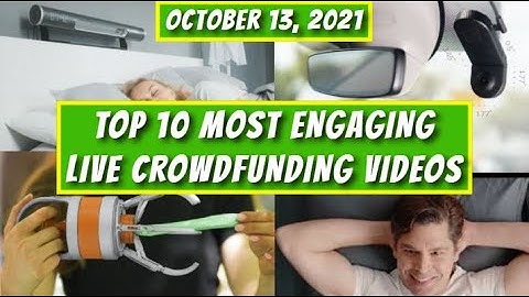 WEEKLY TOP 10 MOST ENGAGING LIVE CROWDFUNDING VIDEOS (Oct. 13, 2021) | Gizmo Hub