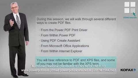 Kofax Power PDF Tutorial: How to Create & Edit PDF Files (Step-by-Step Guide) | ICONS Infocom