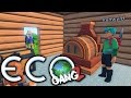 GangZ Eco - Multiplayer Eco Gameplay - Season 2 Episode 4 - Vortac and Runwyld build a kiln house!