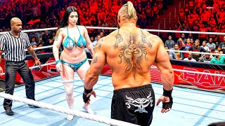 Brock Lesnar vs Indian Girl Wrestler 🇮🇳 WWE Monday Night Raw Today Highlights 14 May 2024