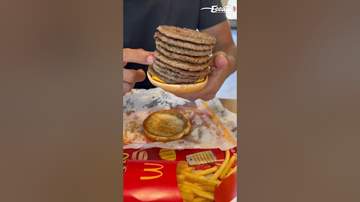 COLOQUEI O MÁXIMO DE CARNE EM UM HAMBURGUER DO McDonald's