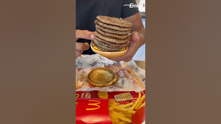 COLOQUEI O MÁXIMO DE CARNE EM UM HAMBURGUER DO McDonald's