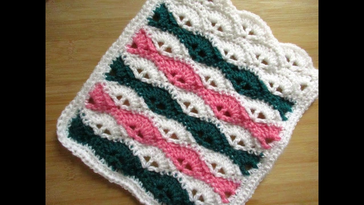 Crochet Baby blanket tutorial or ANY size - shell stitch Happy Crochet ...