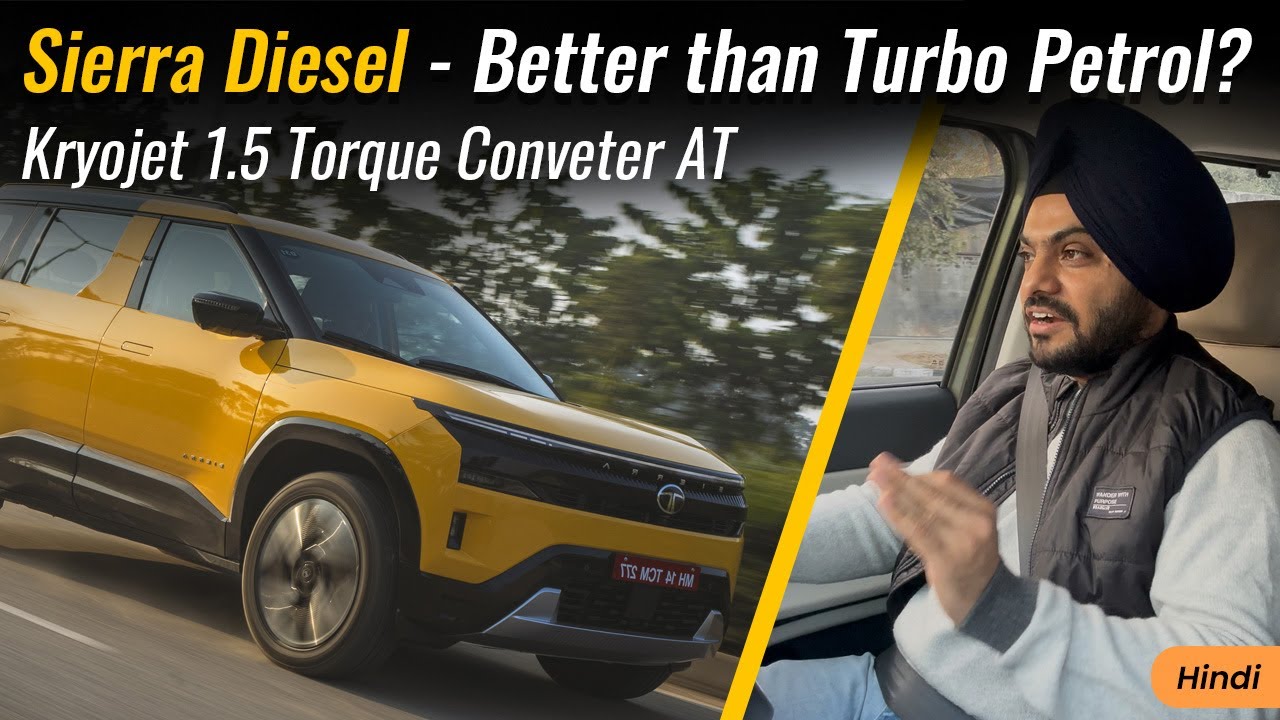 Tata Sierra Diesel AT Full Review — Engine Performance, Gearbox & Handling