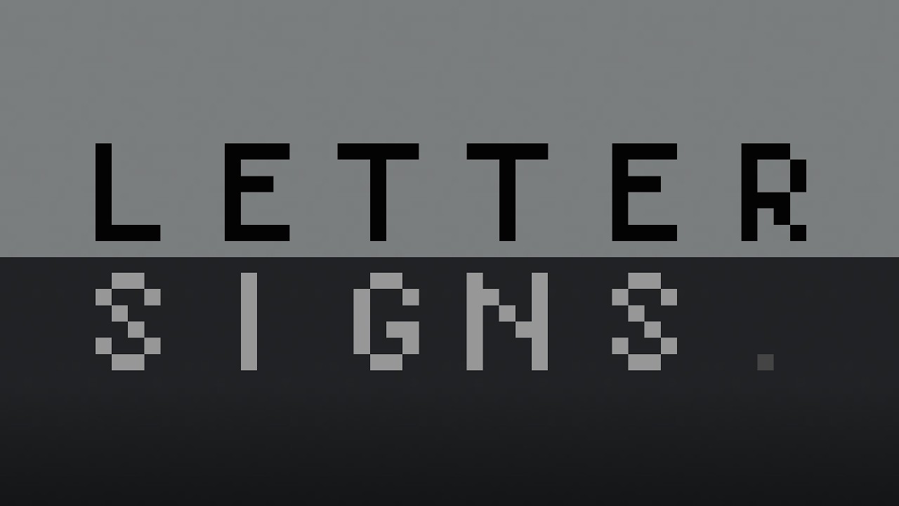 Letter Signs - Minecraft Addon Showcae