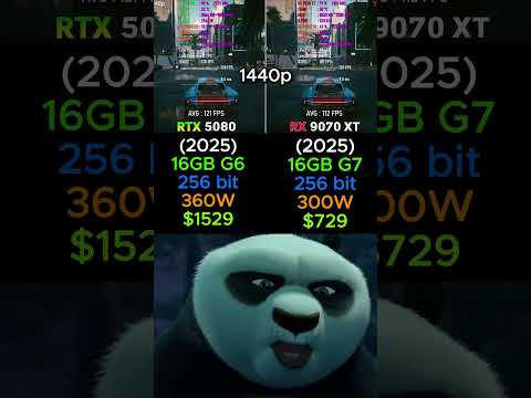 RX 9070 XT vs RTX 5080 2 #pcbuild #pc #pcgaming #gamingpc #gpu #graphics